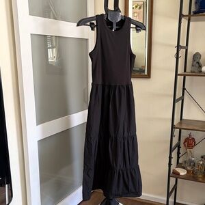 Maurices Black Sleeveless Tiered Maxi Dress